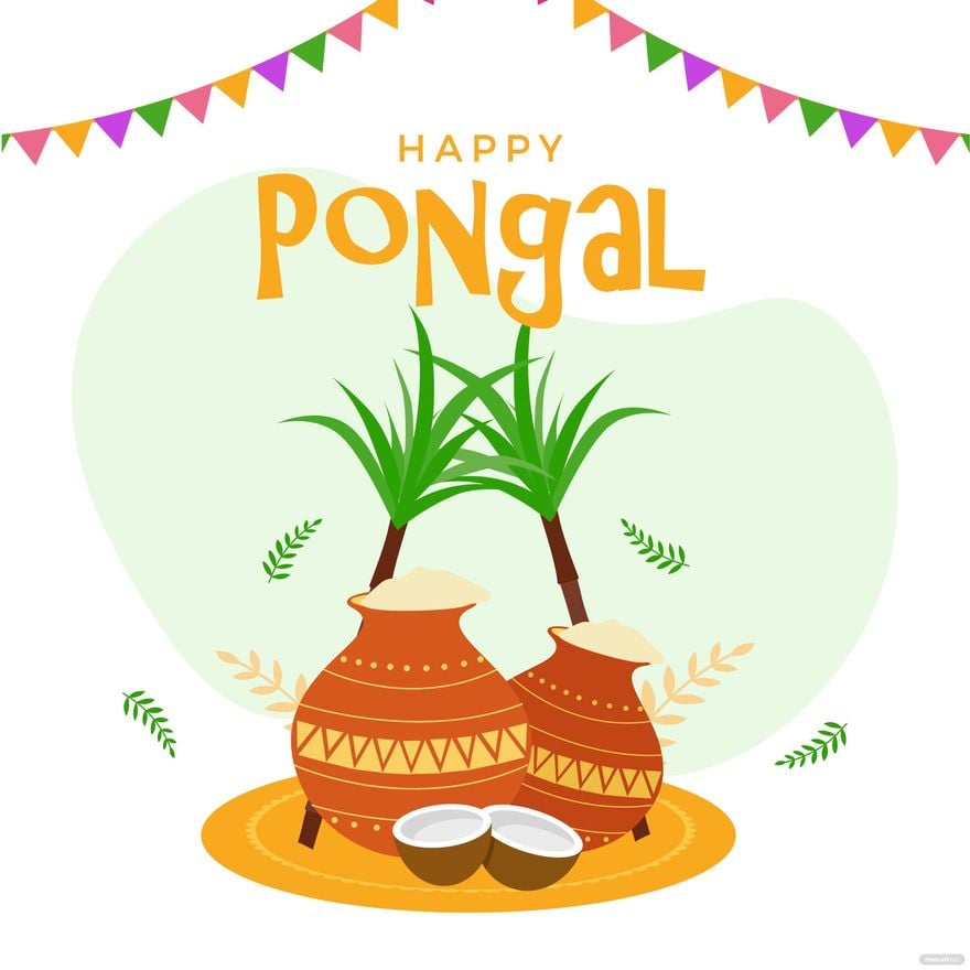 Pongal Greetings Vector