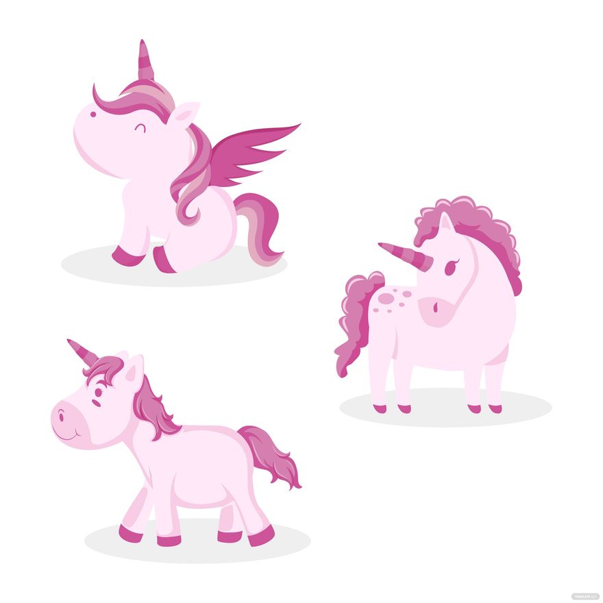 Free Pink Unicorn Vector