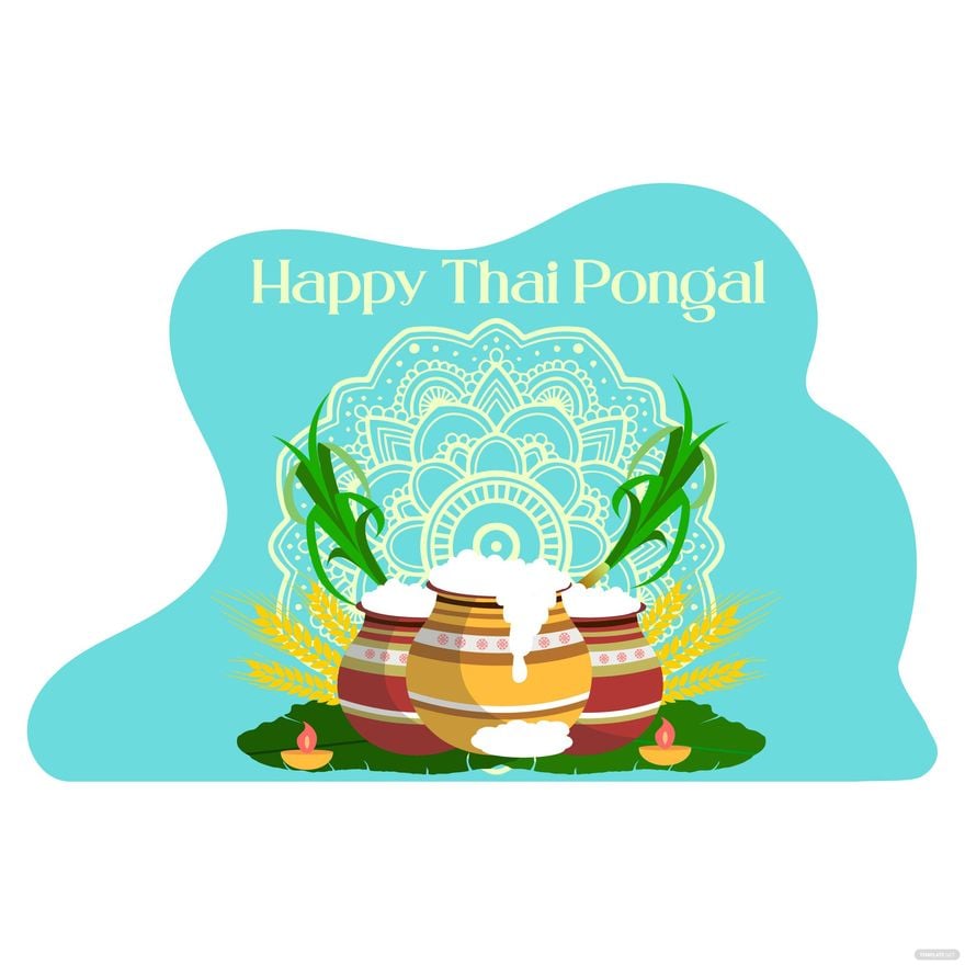 Thai Pongal Vector in Illustrator, EPS, SVG, JPG, PNG