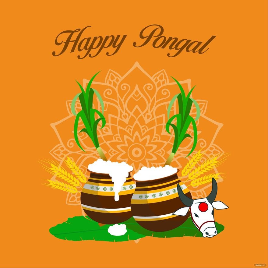 Free Traditional Pongal Vector in Illustrator, EPS, SVG, JPG, PNG