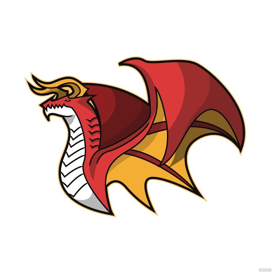 Red Dragon Vector in Illustrator, EPS, SVG, JPG, PNG