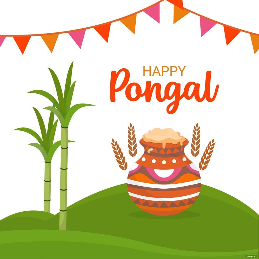 Pongal Background Vector
