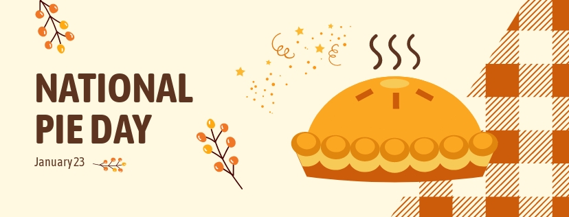 National Pie Day Facebook Cover Template