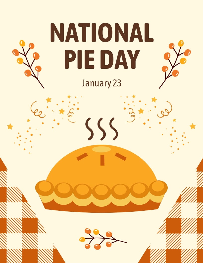 National Pie Day Flyer Template