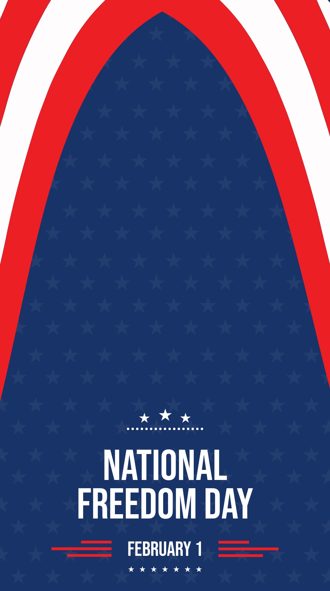 National Freedom Day Snapchat Geofilter Template