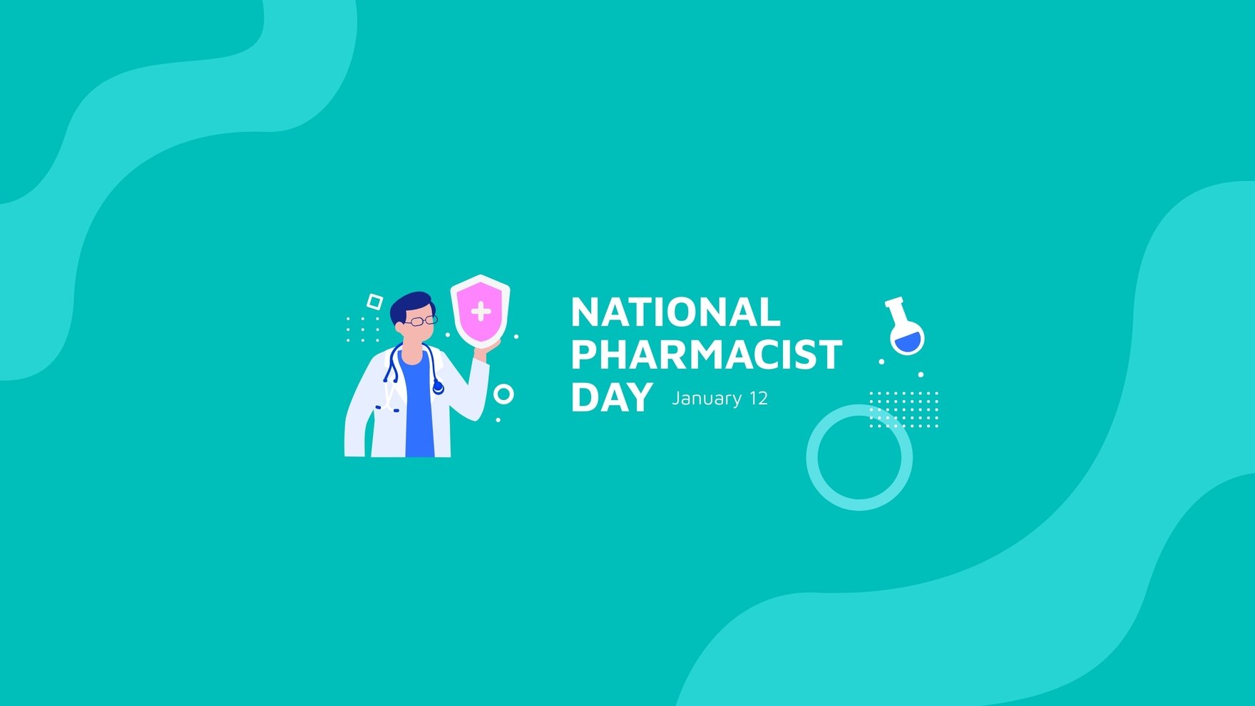Free National Pharmacist Day Youtube Banner Template