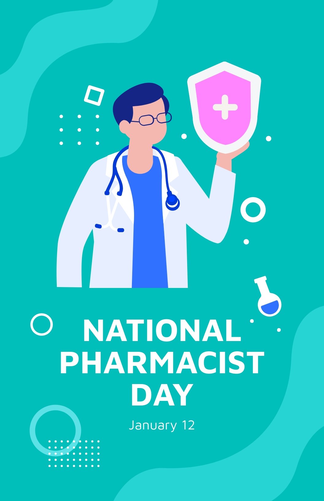 National Pharmacist Day Poster Template