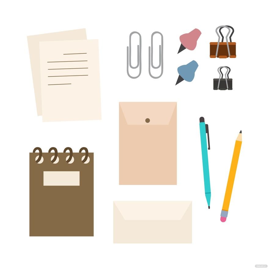 Free Office Stationery Vector