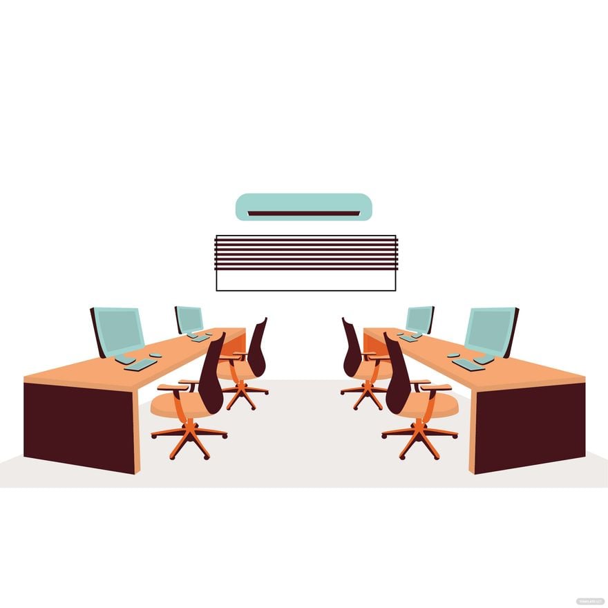 Office Chair Illustration in Illustrator, EPS, SVG, JPG, PNG - Download