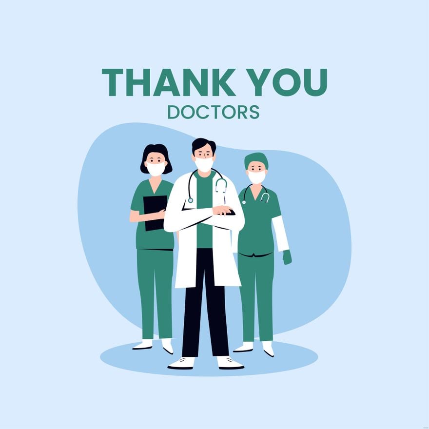Thank You Doctor Illustration