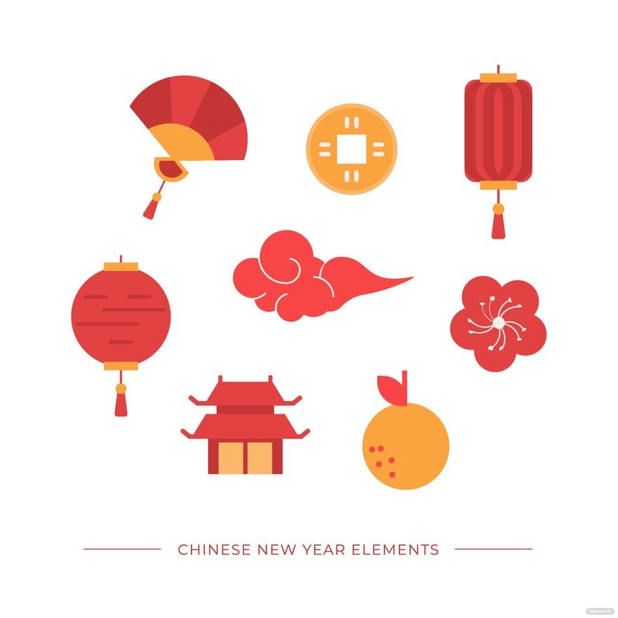 Chinese New Year Elements Vector