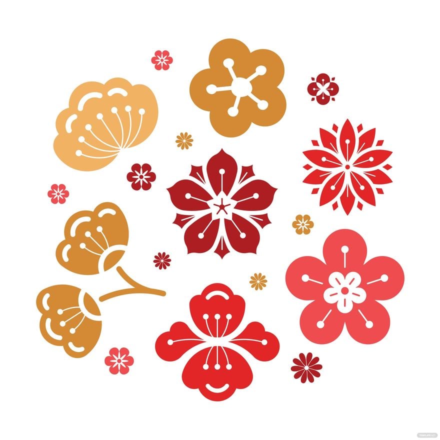 Free Chinese New Year Flower Vector