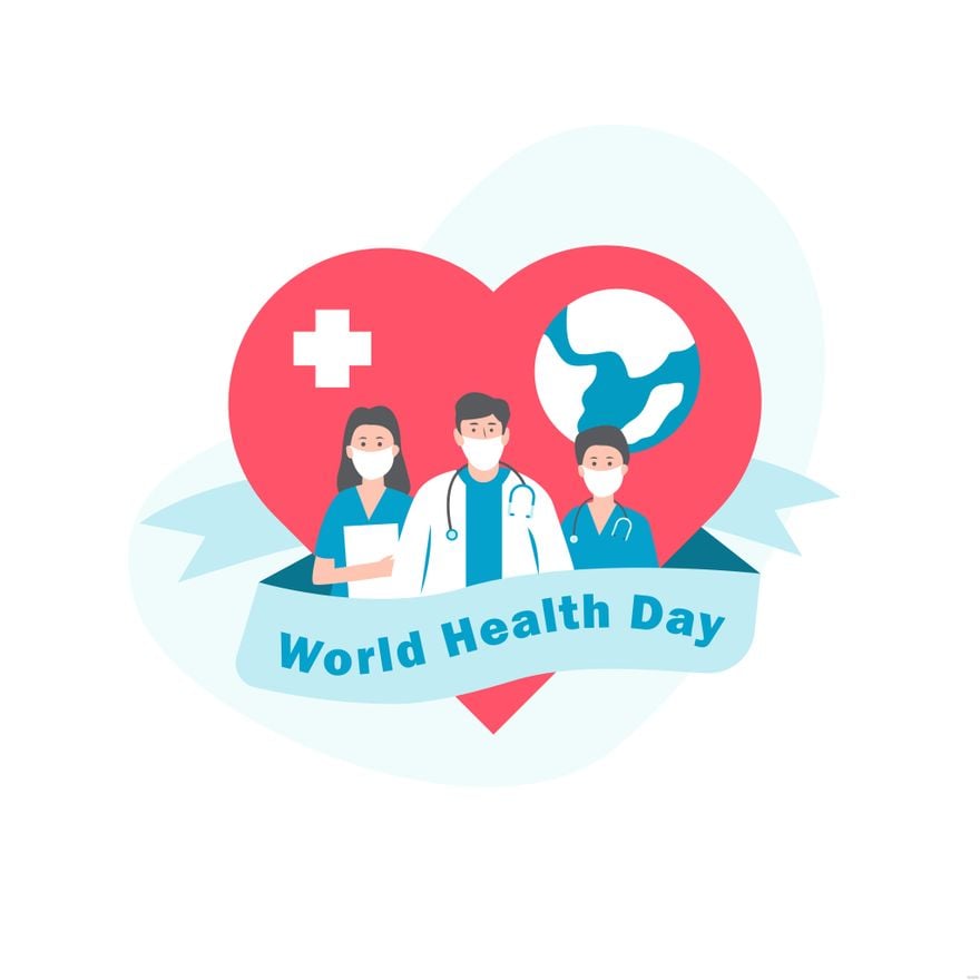 Free World Health Day Illustration in Illustrator, EPS, SVG, JPG, PNG