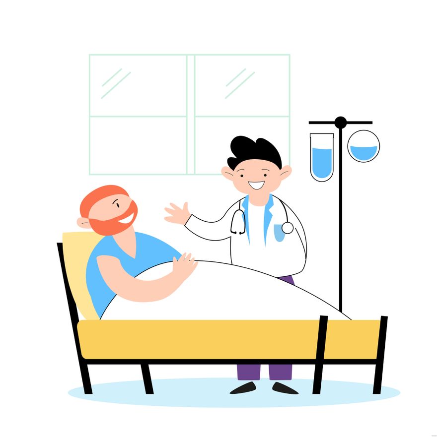Patient Illustration in Illustrator, EPS, SVG, JPG, PNG