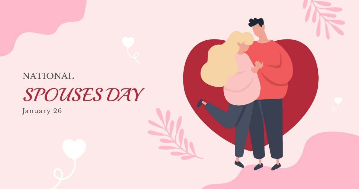 Happy National Spouses Day Facebook Post Template