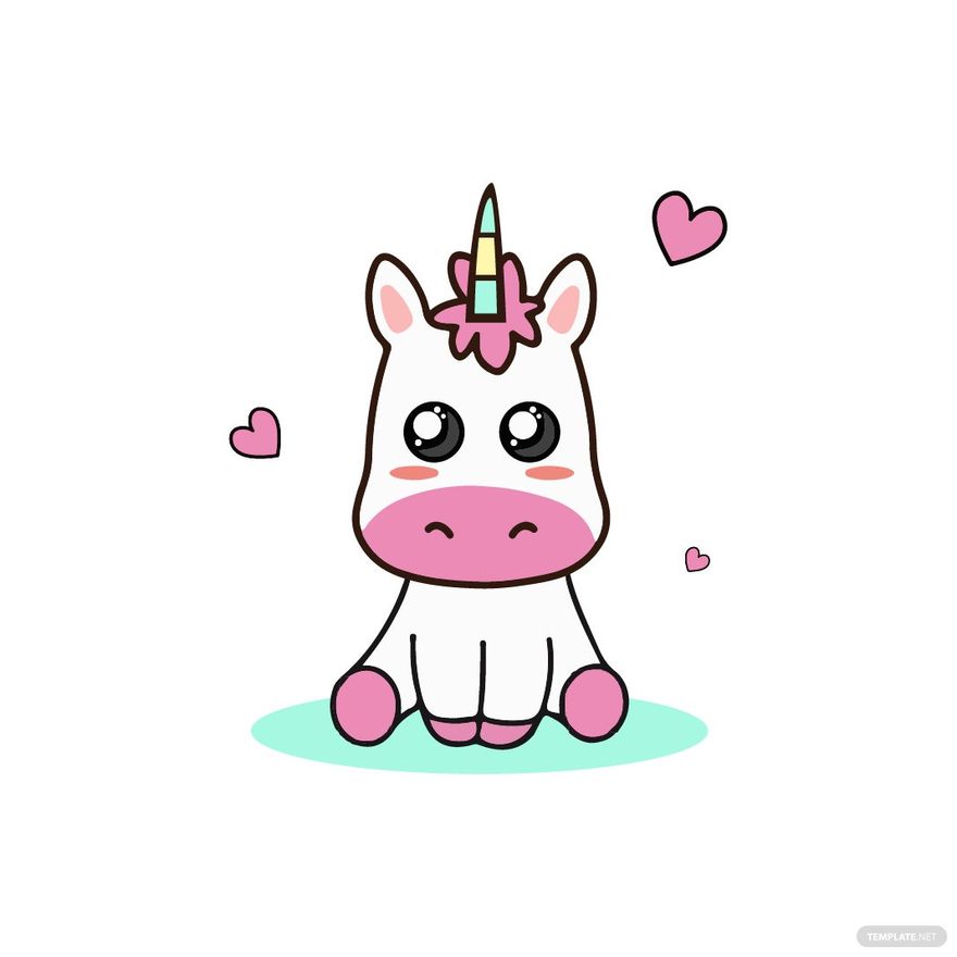 Cute Unicorn Vector