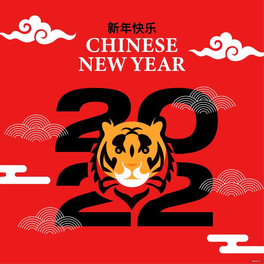 Modern Chinese New Year Vector in Illustrator, EPS, SVG, JPG, PNG