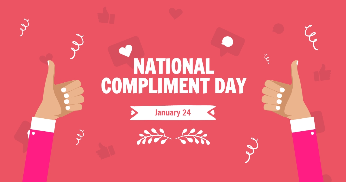 National Compliment Day Ad Facebook Post Template