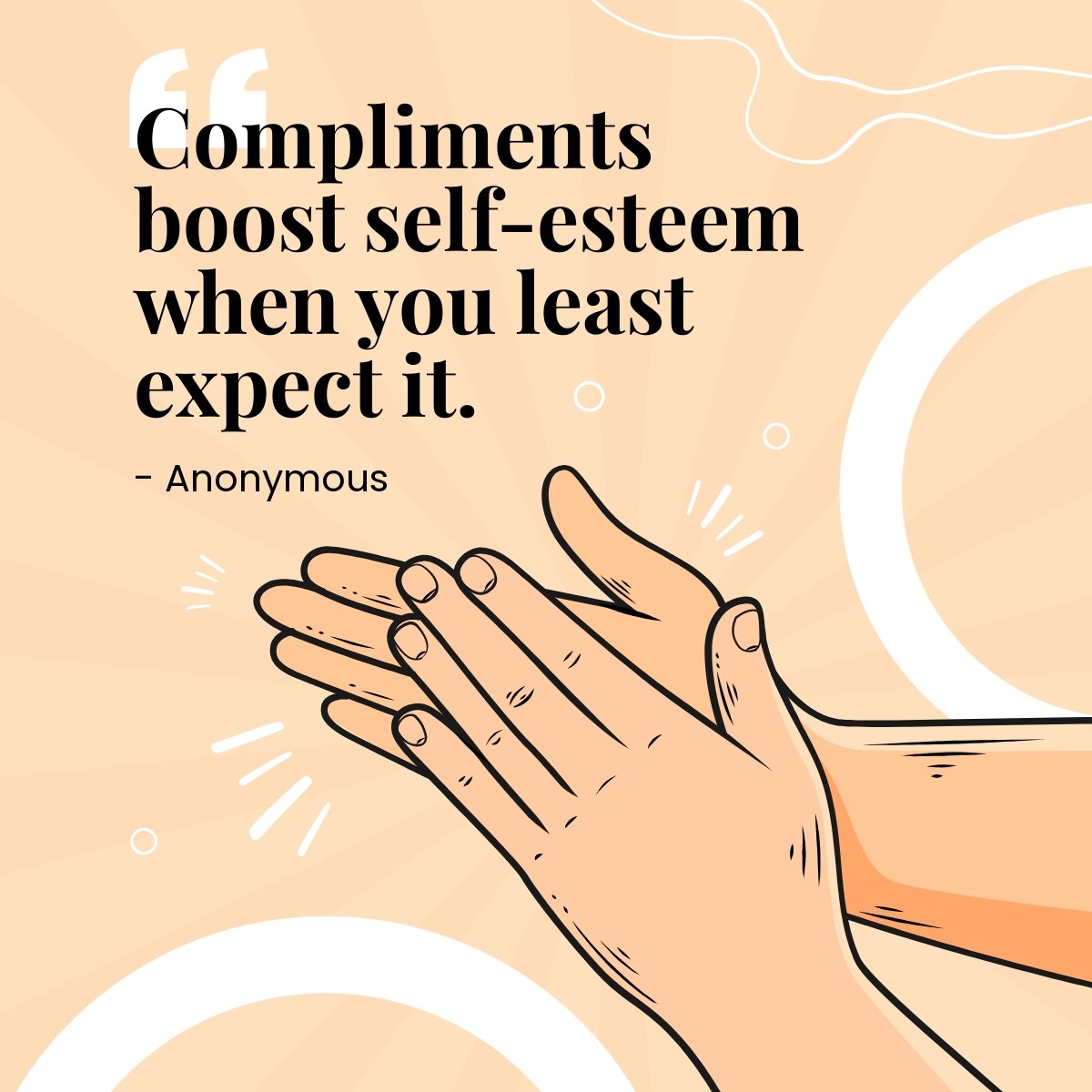 Compliment Quote LinkedIn Post Template