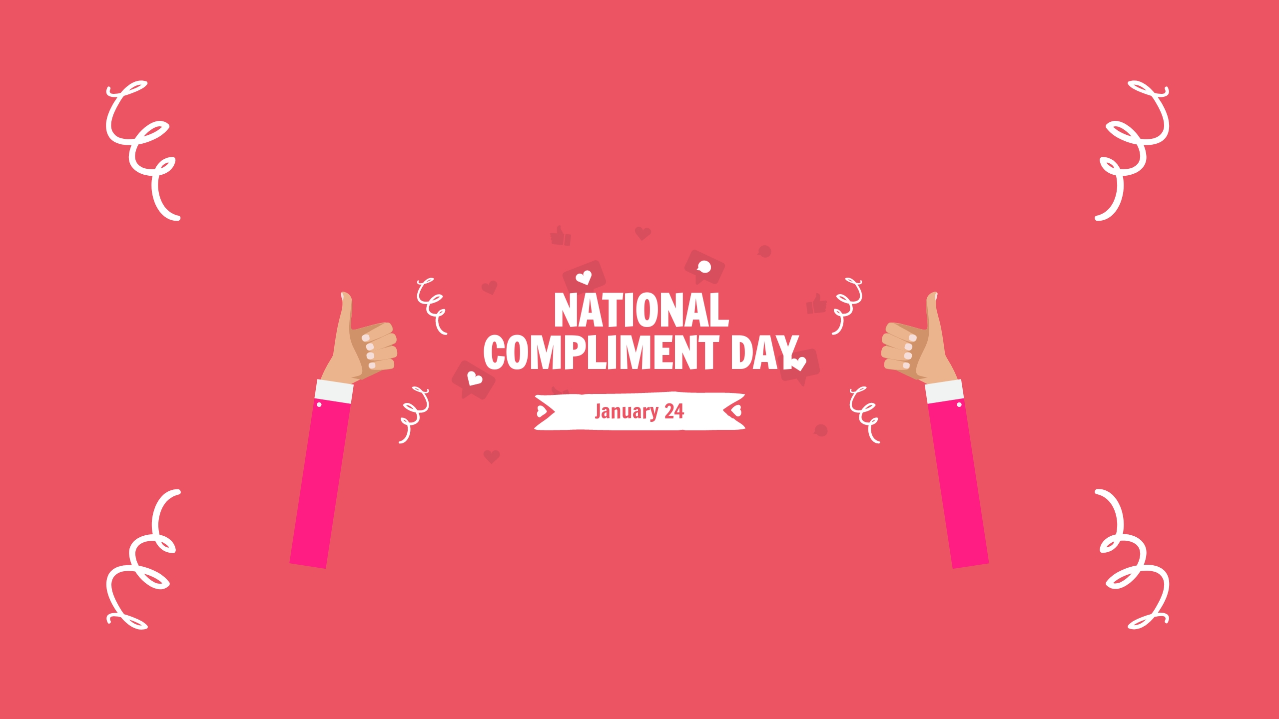 National Compliment Day Ad Youtube Banner Template