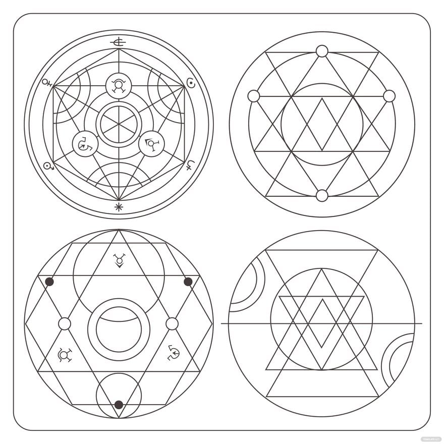 Free Alchemy Circle Vector