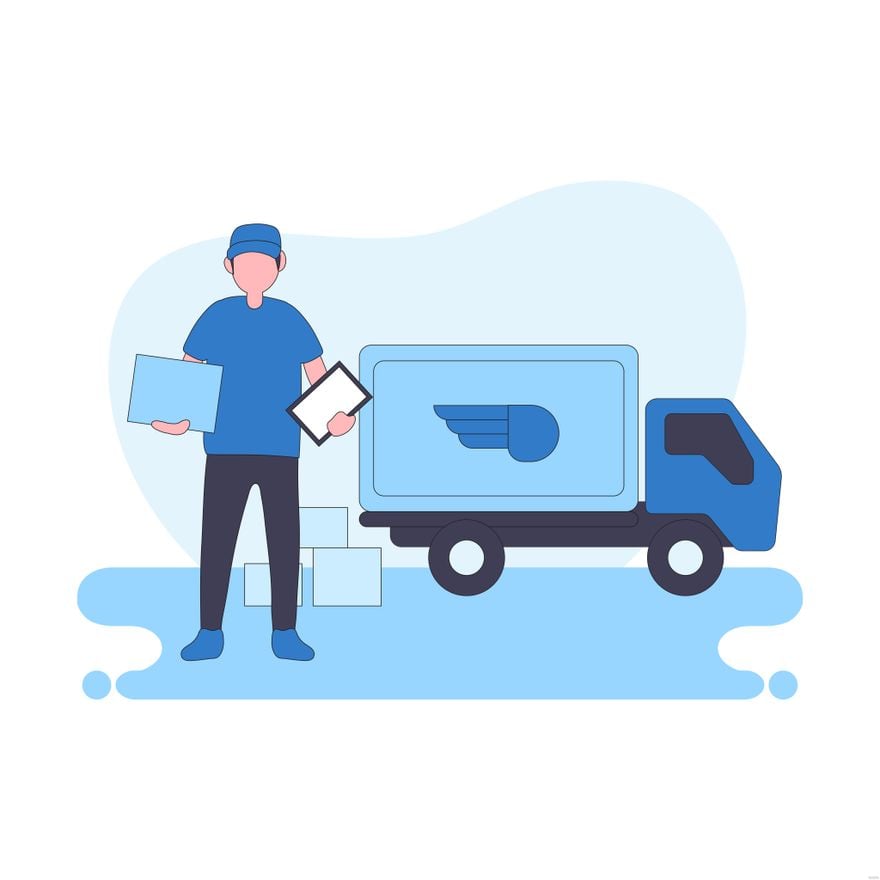 Free Package Delivery Illustration
