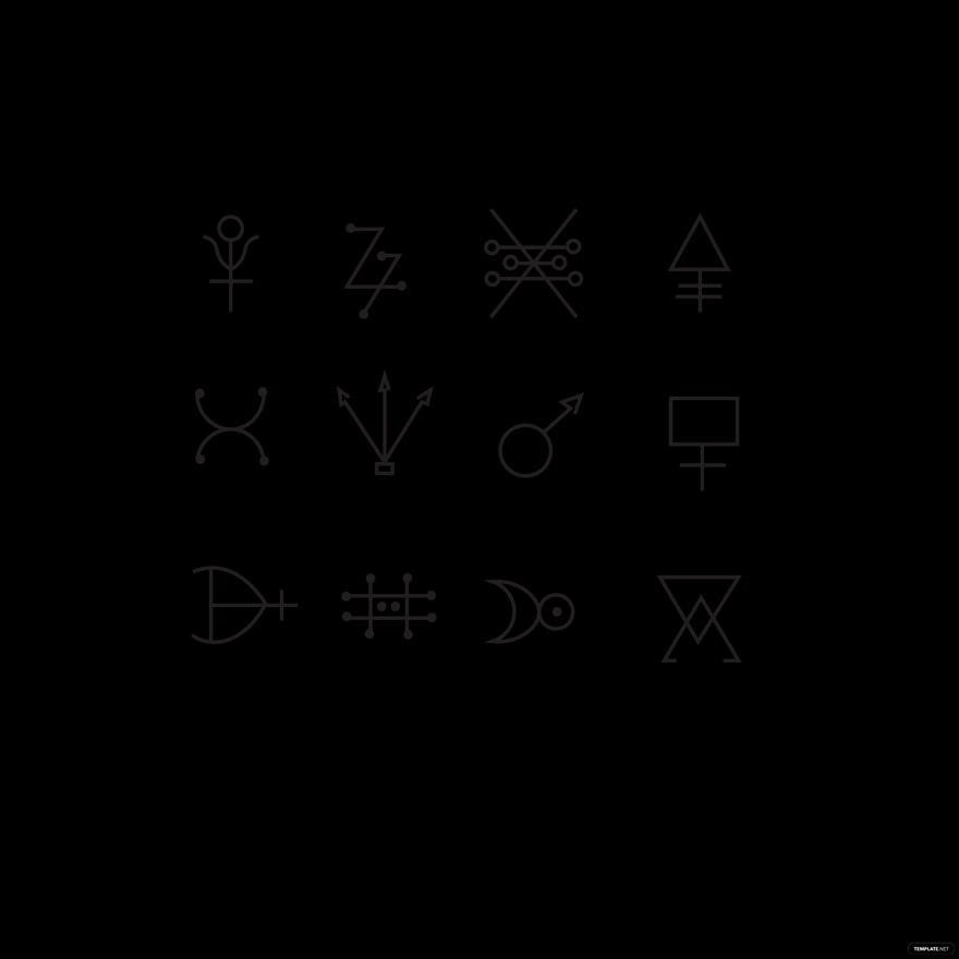 Alchemy Art Symbol Vector