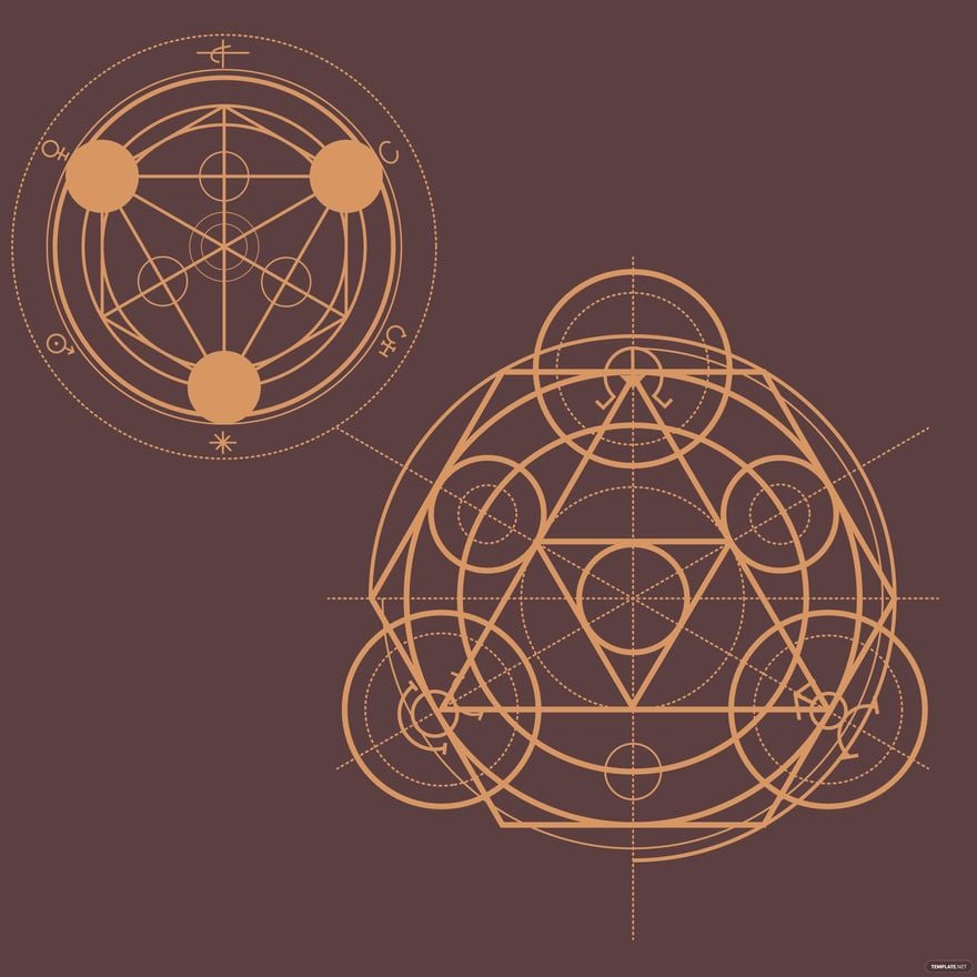 Free Sacred Geometry Alchemy Vector