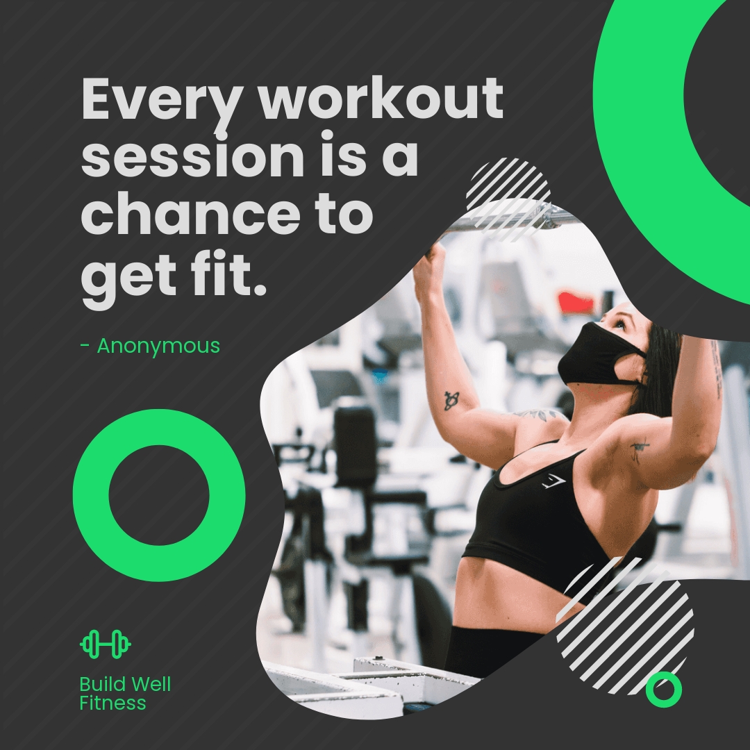 Free Workout Quote Post, Instagram, Facebook