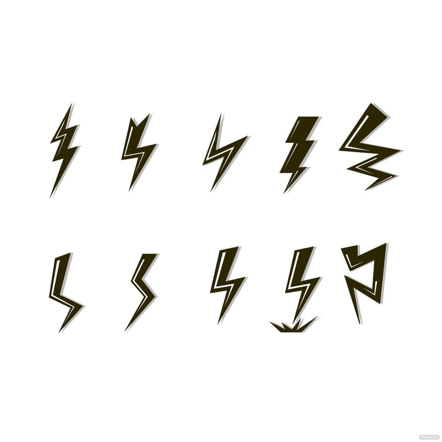 Lightning Shape Vector