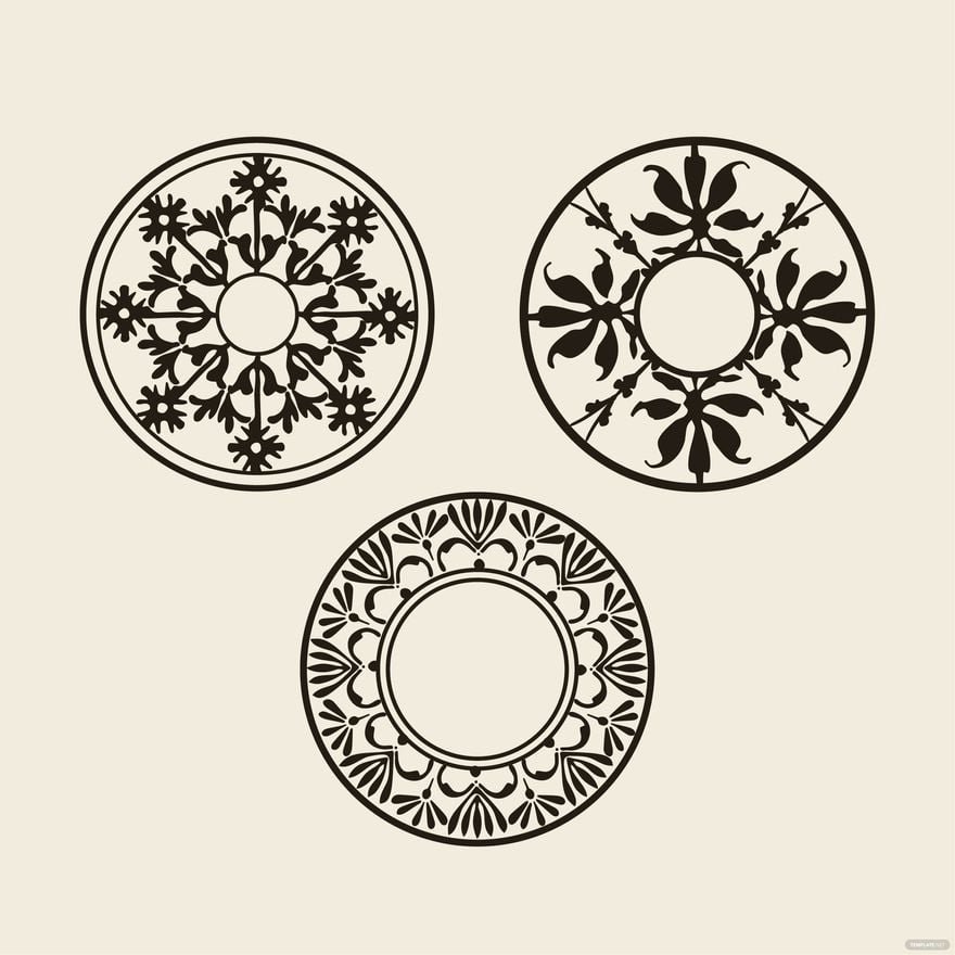 Circle Ornament Vector