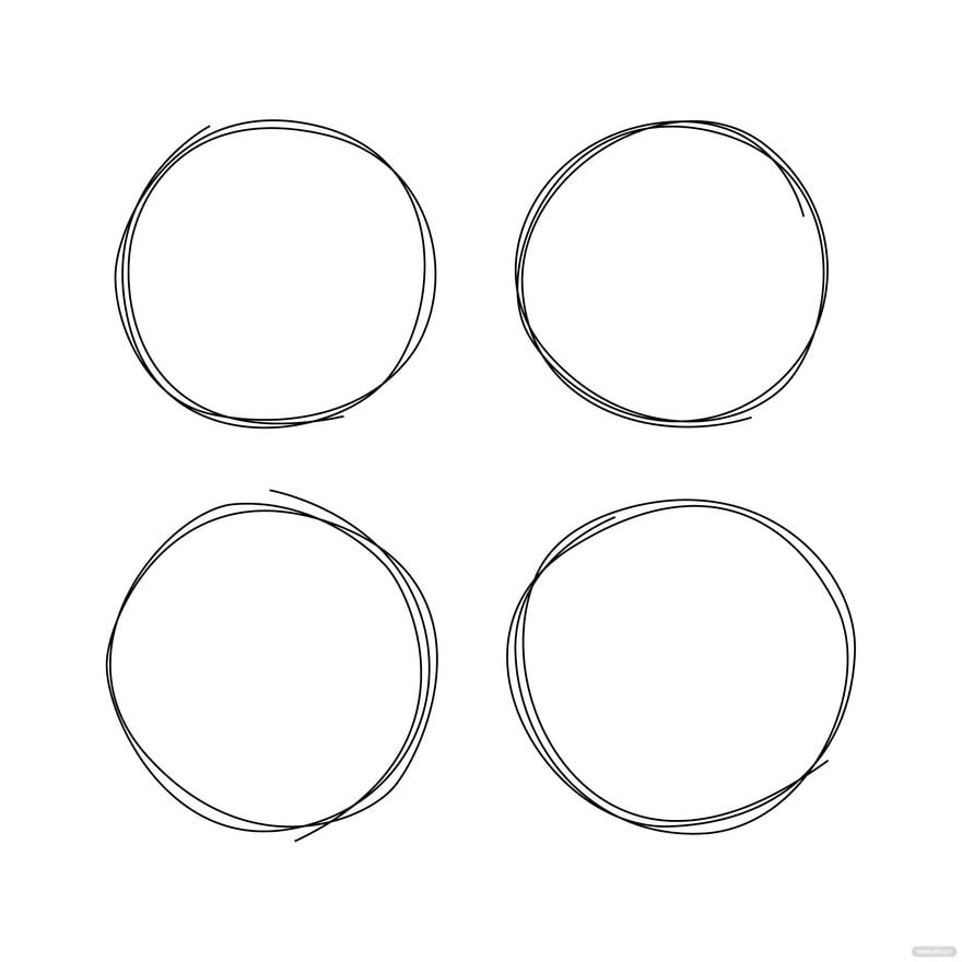 Circle Outline Vector in Illustrator, EPS, SVG, JPG, PNG