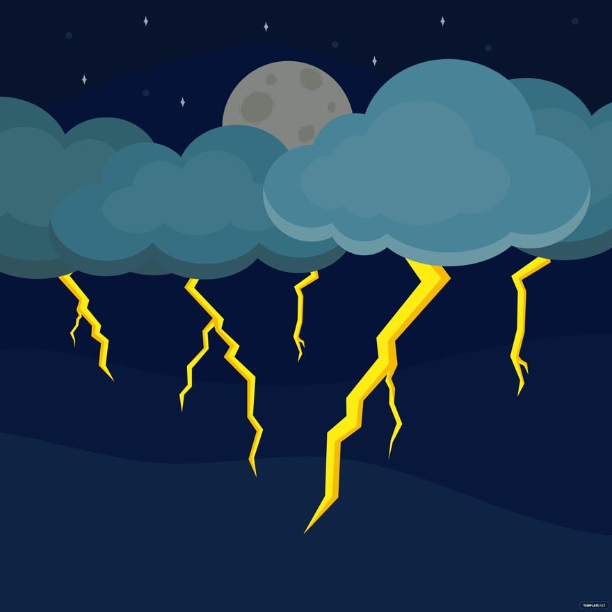 Free Cloud Lightning Vector in Illustrator, EPS, SVG, JPG, PNG
