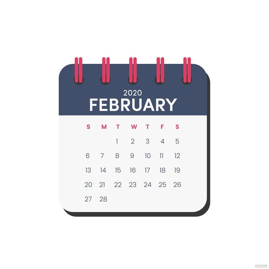 February 2022 Calendar Icon Vector