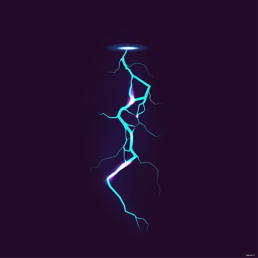 Realistic Lightning Vector in Illustrator, EPS, SVG, JPG, PNG