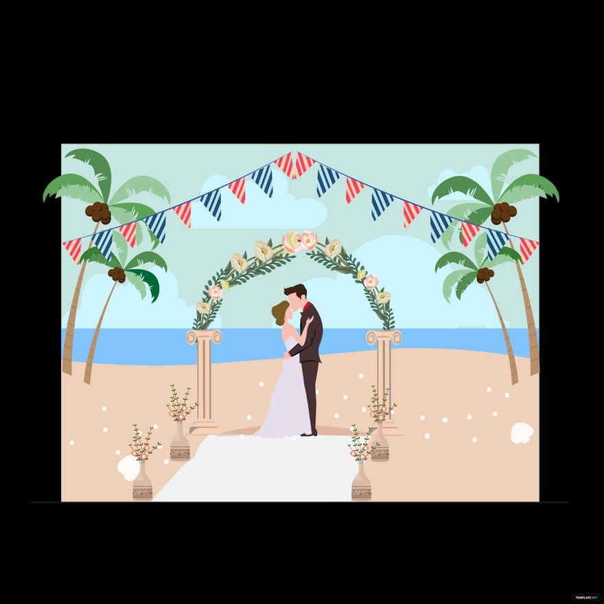 Wedding Event Vector in Illustrator, EPS, SVG, JPG, PNG