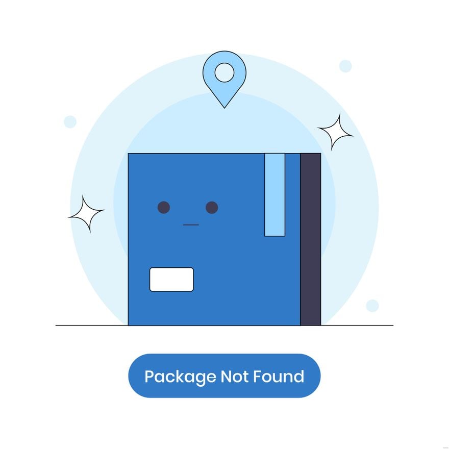 Free Package Not Found Illustration