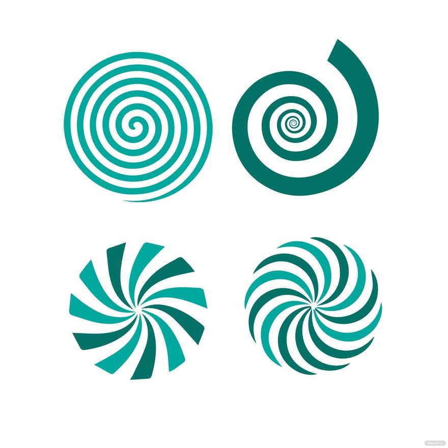 Circle Swirl Vector in Illustrator, EPS, SVG, JPG, PNG