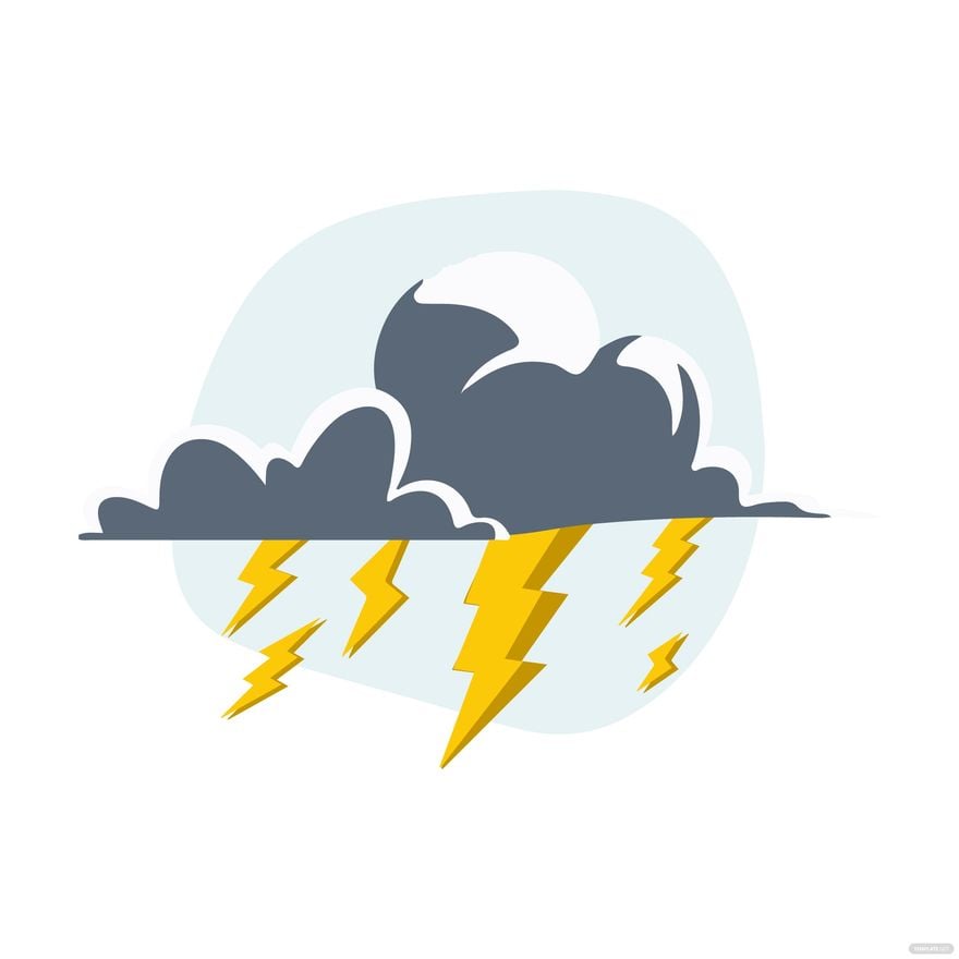 Thunder Lightning Vector in Illustrator, EPS, SVG, JPG, PNG