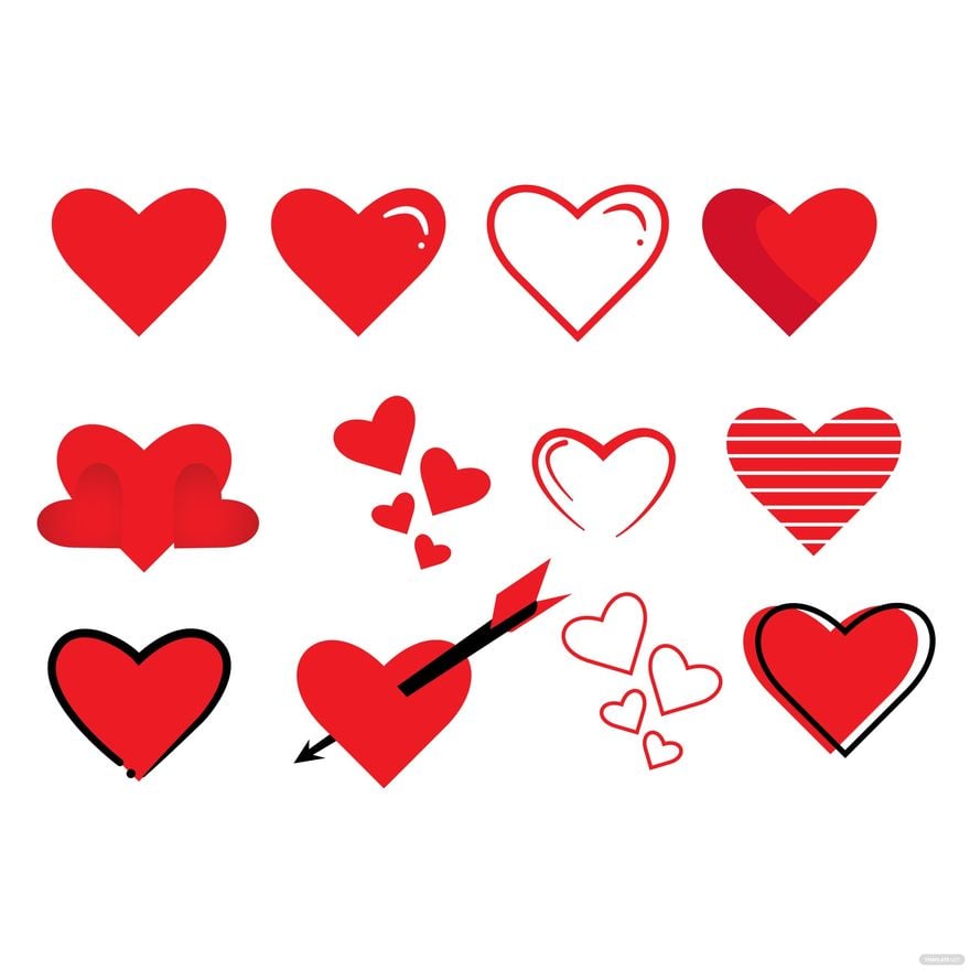 Valentine Heart Vector in Illustrator, EPS, SVG, JPG, PNG