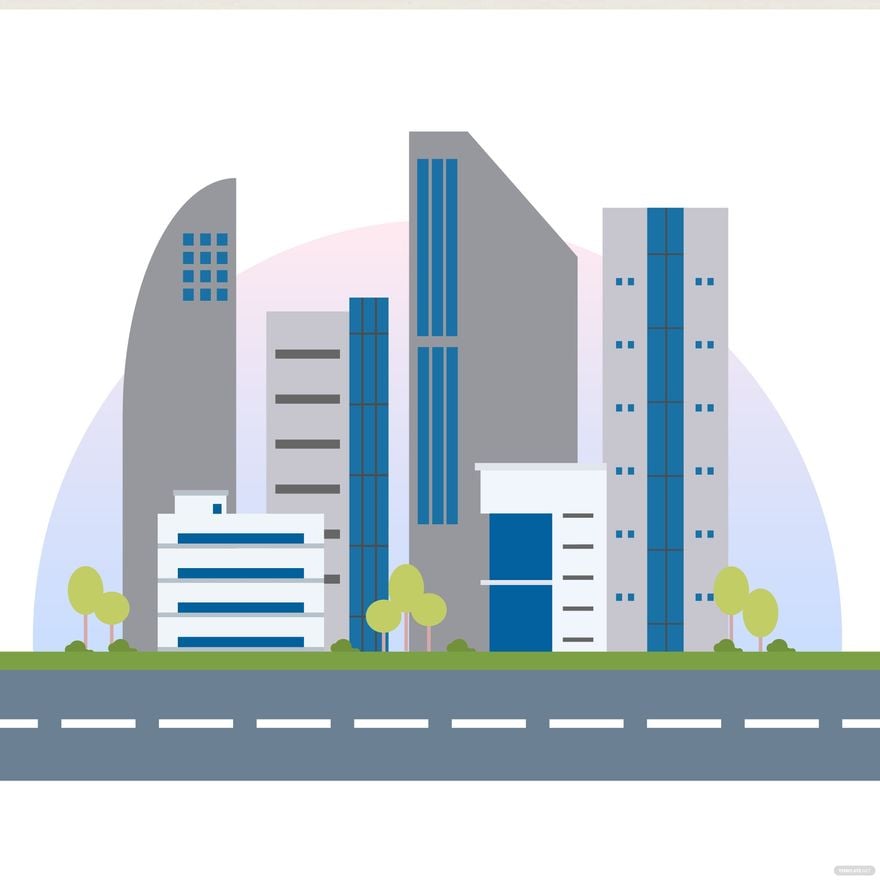 Business Building Vector