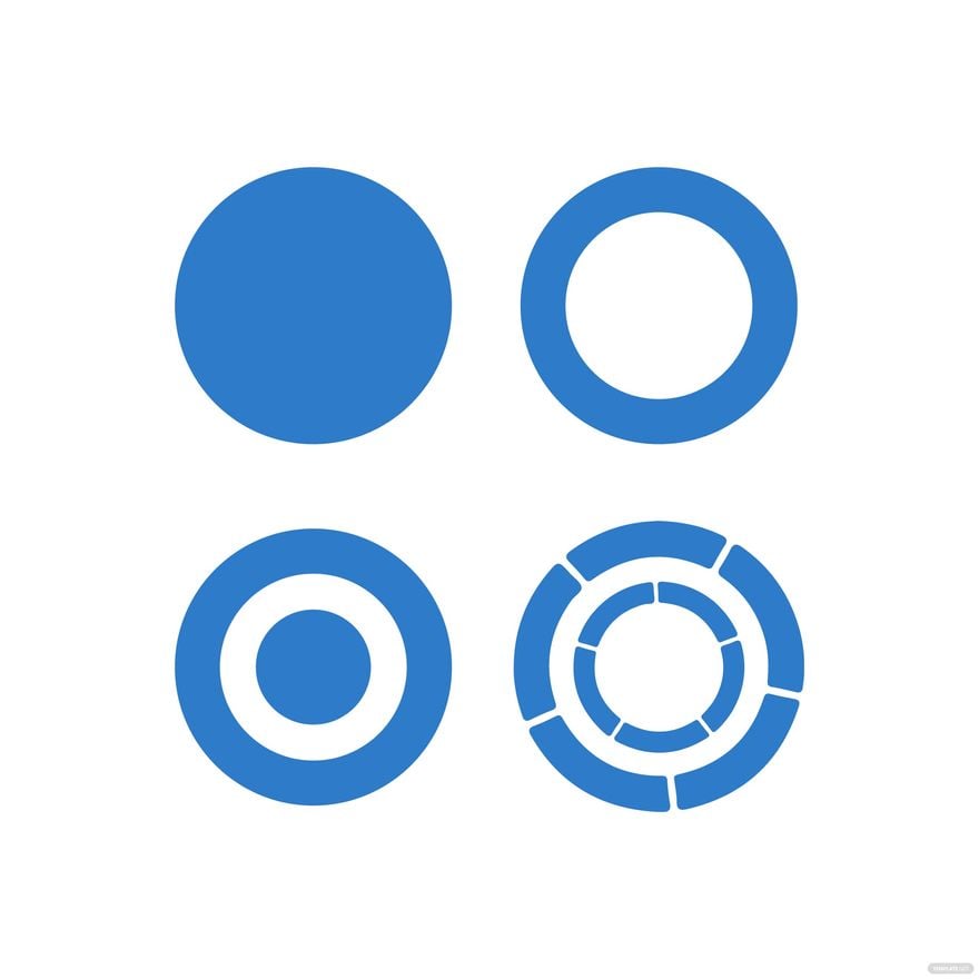 Blue Circle Vector in Illustrator, EPS, SVG, JPG, PNG