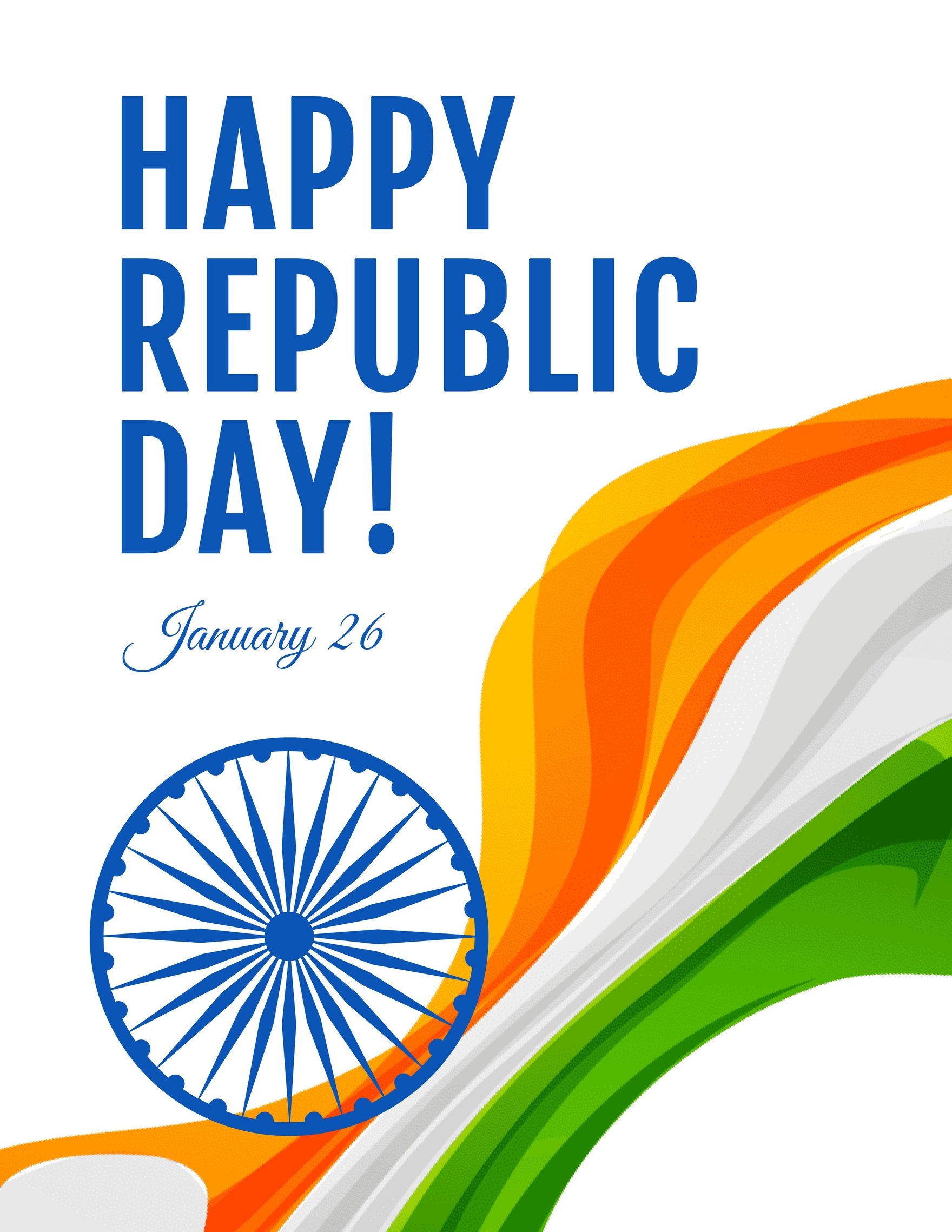 Happy Republic Day Flyer Template