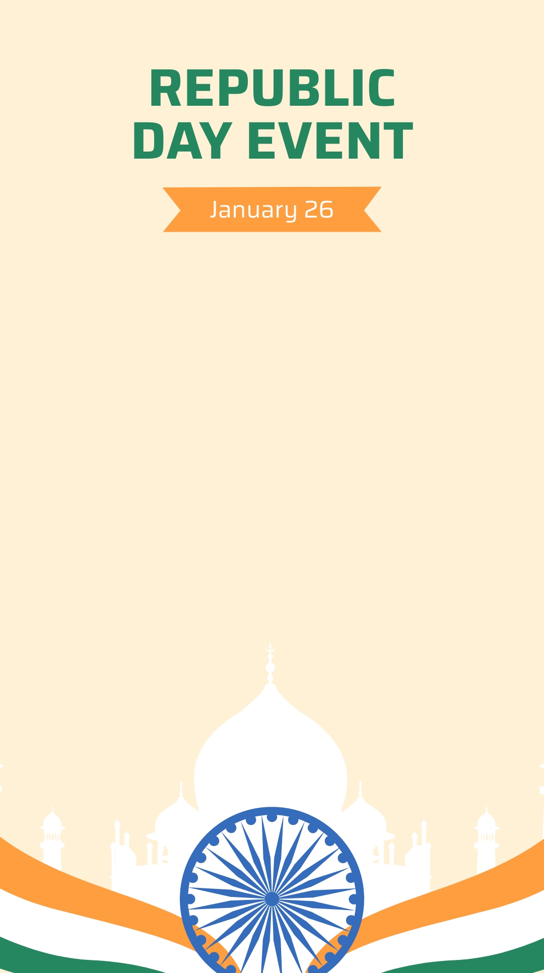 Republic Day Event Snapchat Geofilter Template