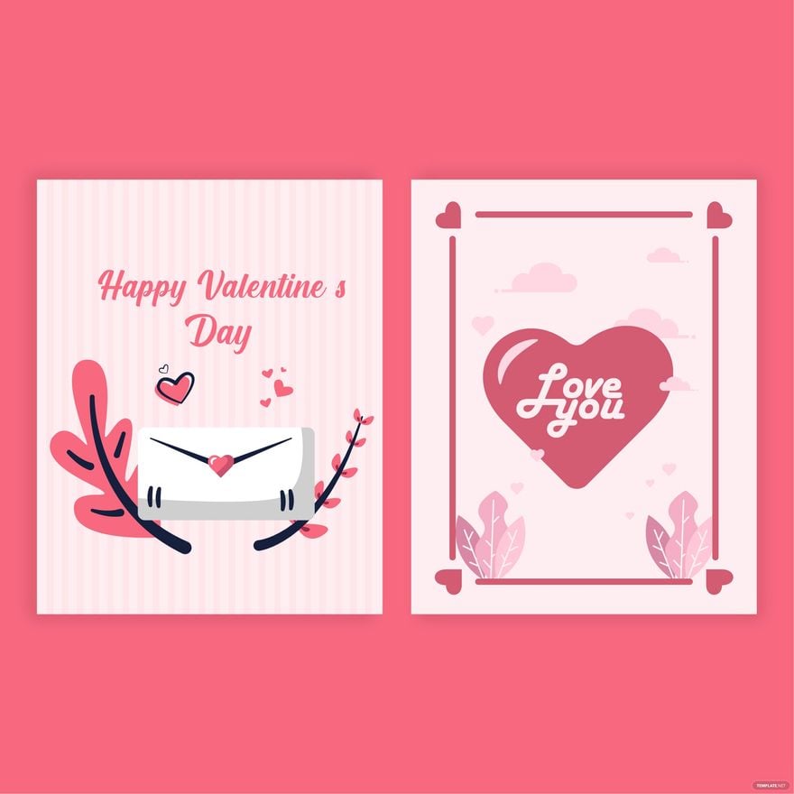Valentine Card Vector in Illustrator, EPS, SVG, JPG, PNG