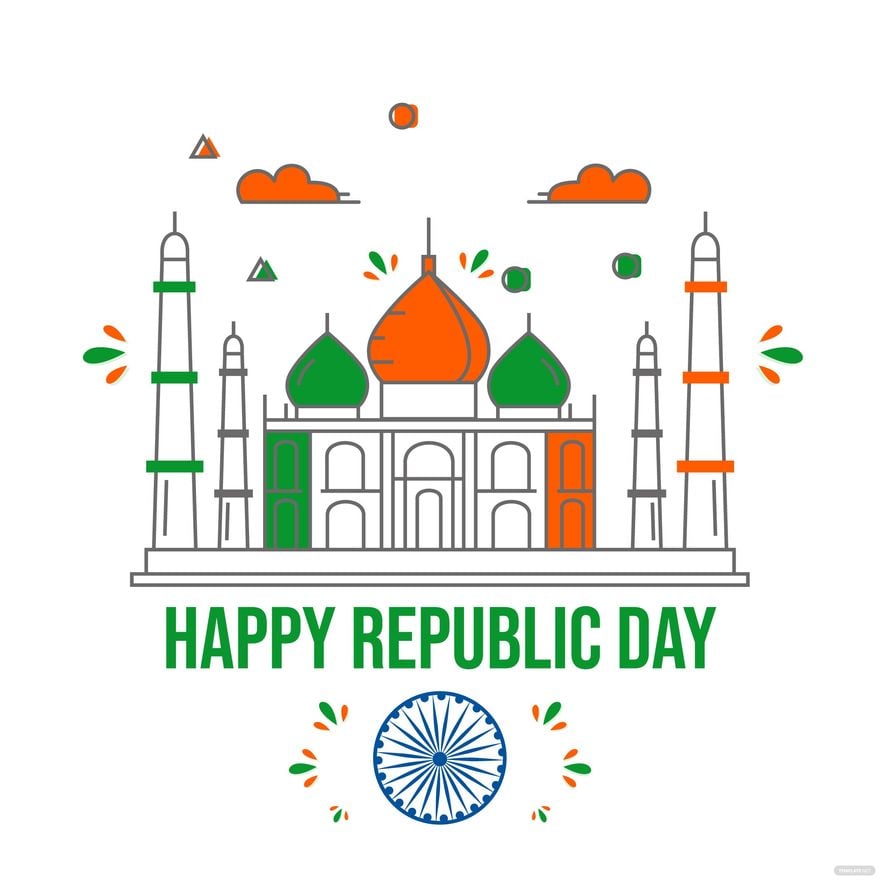 Republic Day Greeting Vector