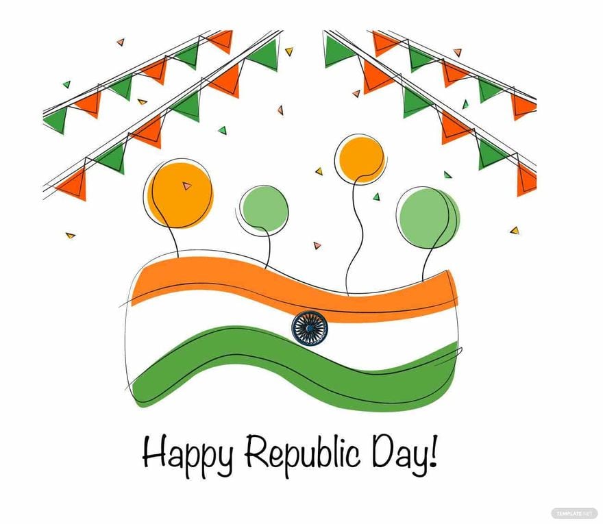 Happy Republic Day Vector