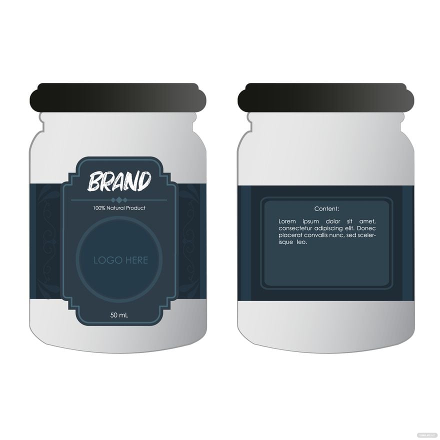 Jar Packaging Vector in Illustrator, EPS, SVG, JPG, PNG