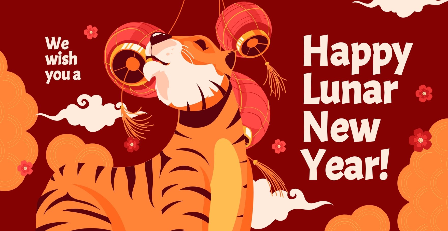 Free Personal Lunar New Year Card Template