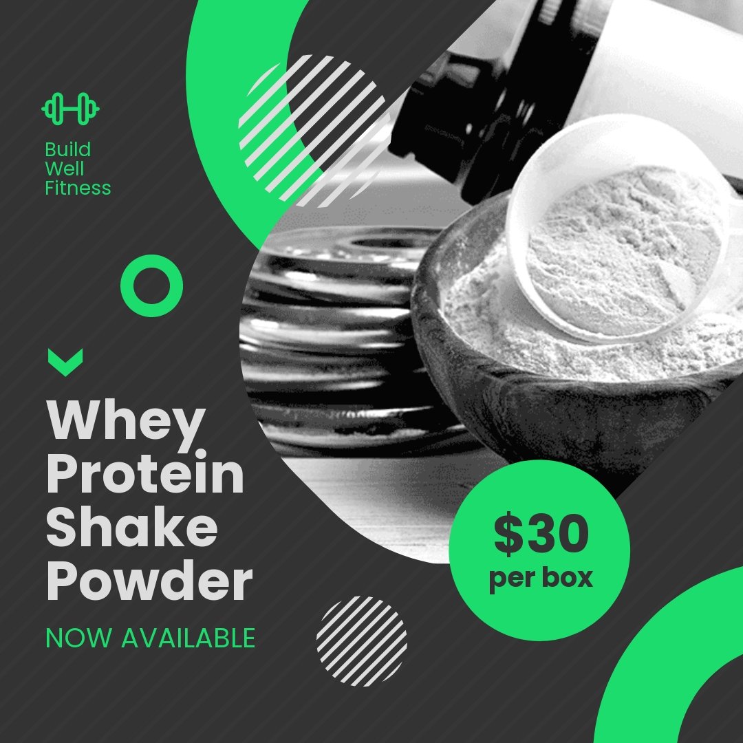 Nutrition Product Sale Post, Instagram, Facebook Template